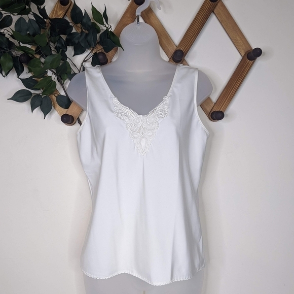 Vintage Wondermaid Embroidered Tank Top Slip - Picture 1 of 8